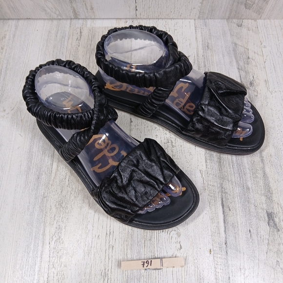 New Sam Edelman Womens Velma Leather Slip On Flat Sandals #791 - Picture 10 of 10